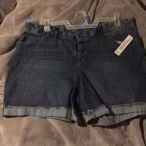New size 20 w plus short terra & sky denim
